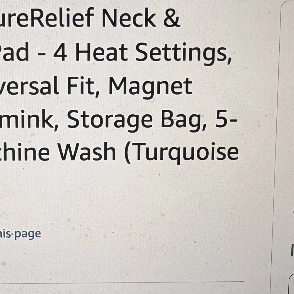 Shoulder Heating Pad - 4 Heat Settings, Auto Shut-Off